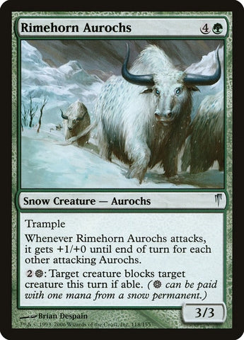 Image for Rimehorn Aurochs (118) [Coldsnap]