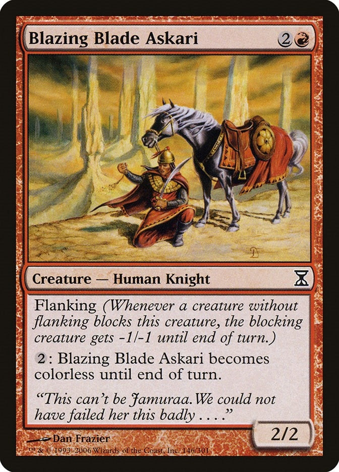 Image for Blazing Blade Askari (146) [Time Spiral]