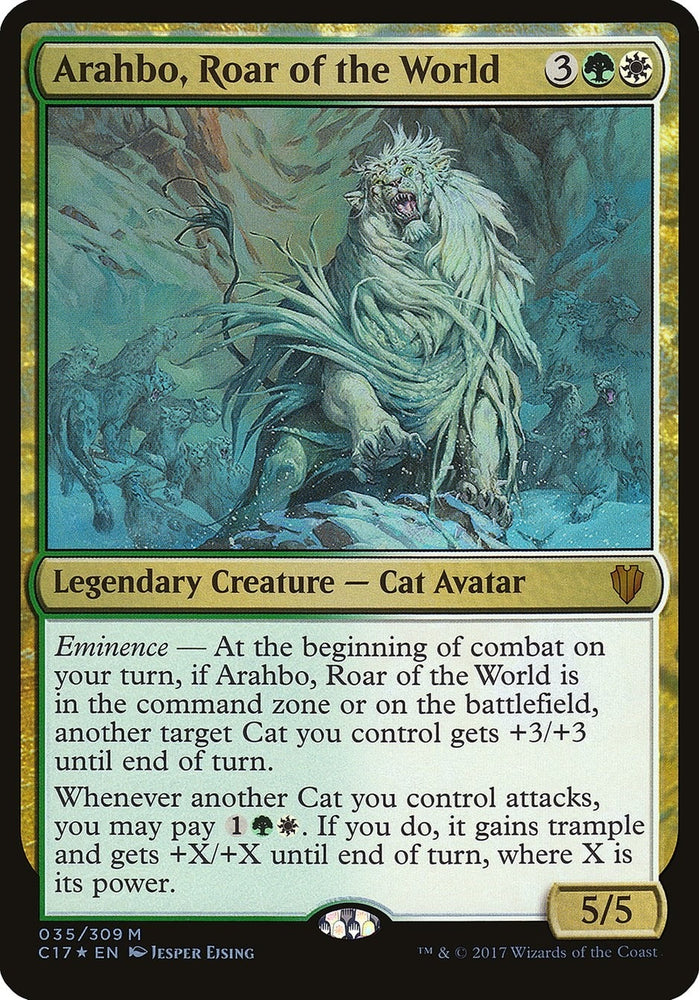 Image for Arahbo, Roar of the World (Commander 2017) (35) [Oversize Cards]