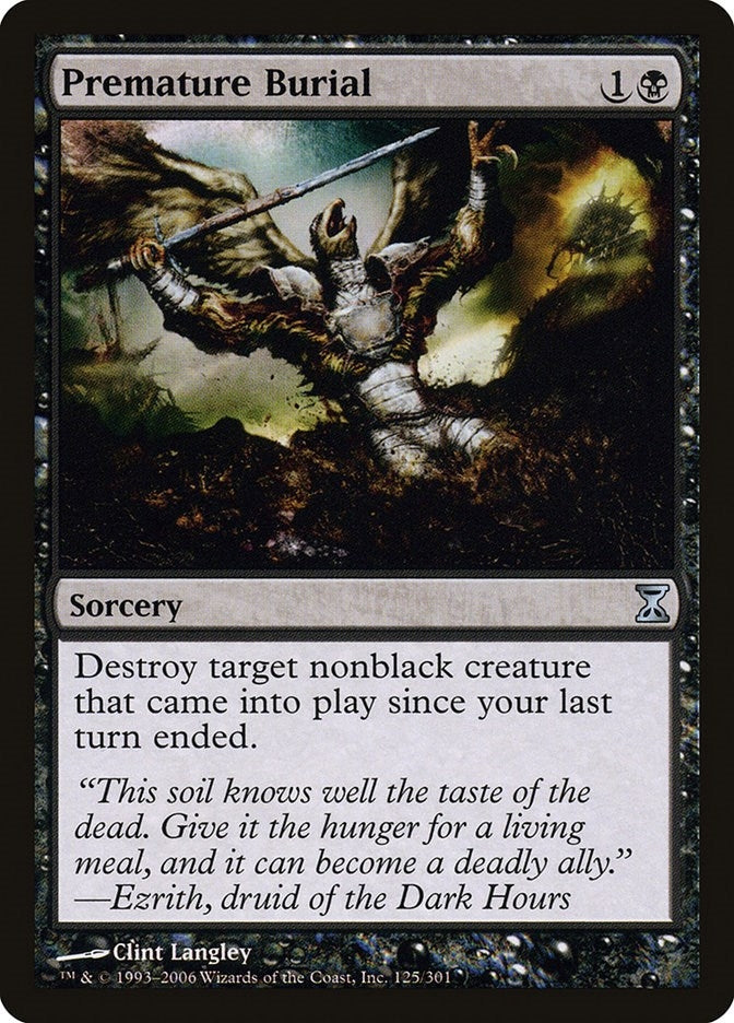 Image for Premature Burial (125) - Magic: The Gathering