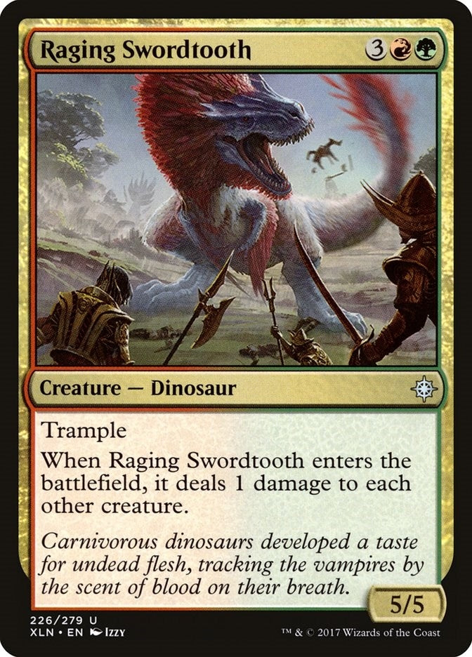 Image for Raging Swordtooth (226) [Ixalan]