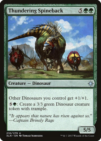 Image for Thundering Spineback (210) [Ixalan]