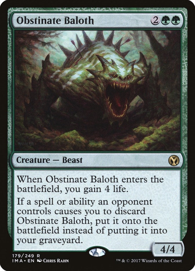 Image for Obstinate Baloth (179) [Iconic Masters]