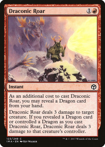 Image for Draconic Roar (123) [Iconic Masters]