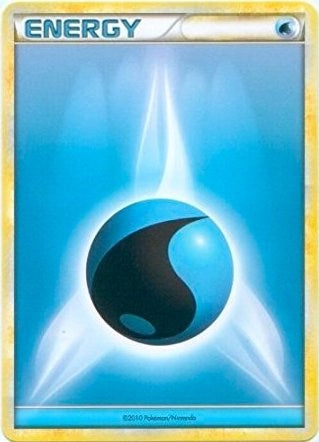 Image for Water Energy (2010 Unnumbered HGSS Style Non-Holo) - Pokemon