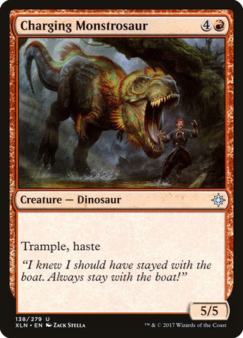 Image for Charging Monstrosaur (138) [Ixalan]