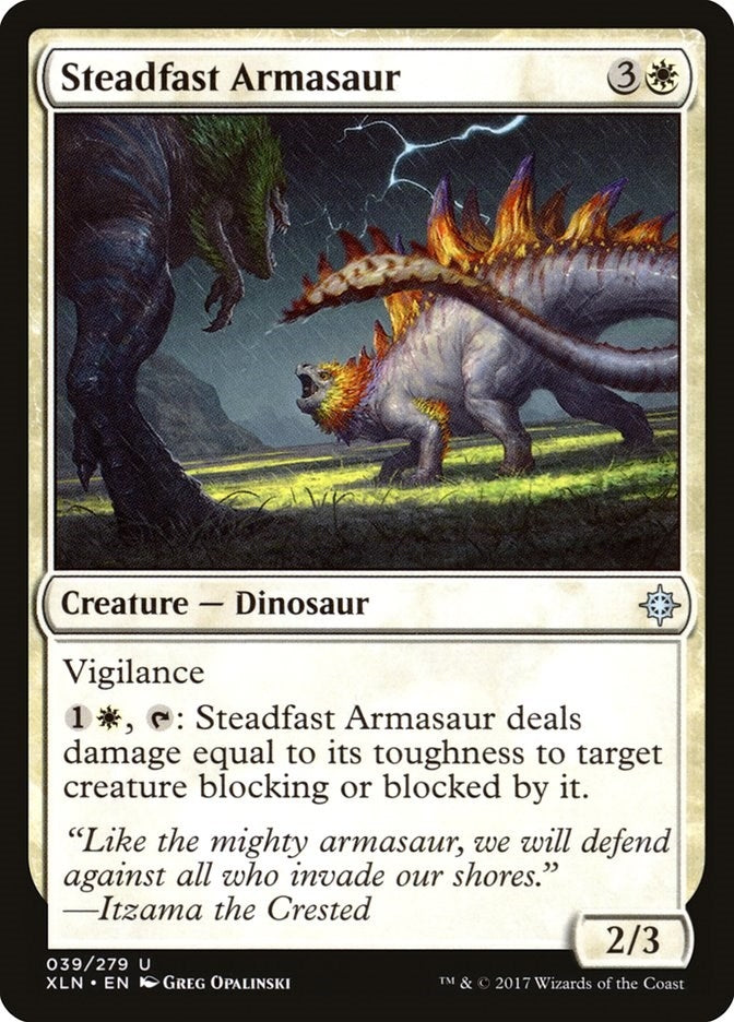 Image for Steadfast Armasaur (39) [Ixalan]