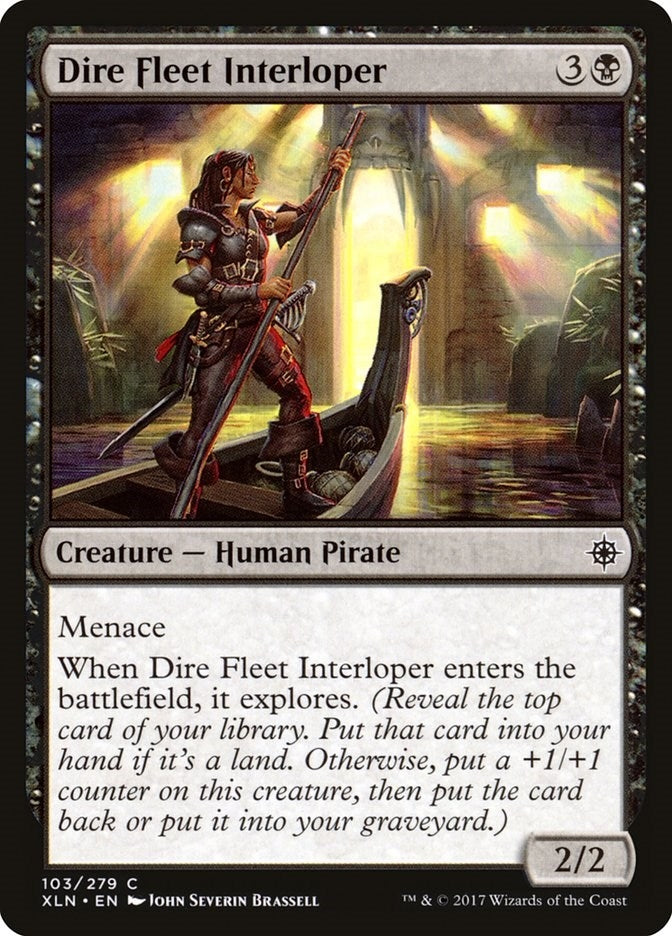 Image for Dire Fleet Interloper (103) [Ixalan]