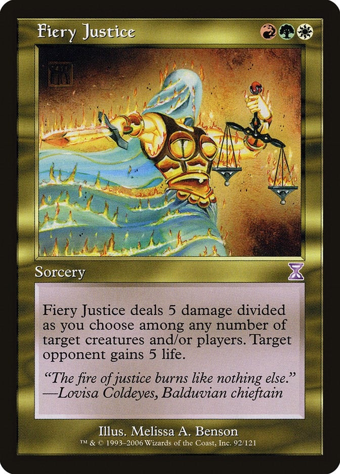 Image for Fiery Justice (92) [Timeshifted]