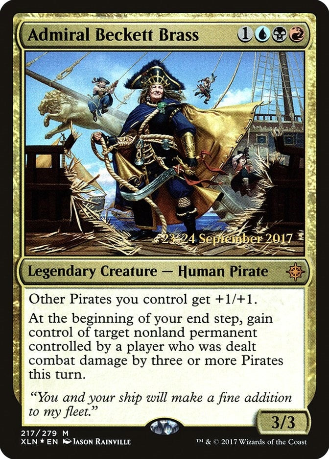Image for Admiral Beckett Brass (217) [Prerelease Cards]