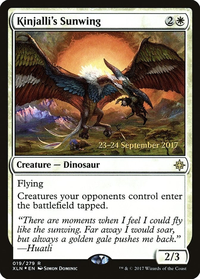 Image for Kinjalli's Sunwing (19) [Prerelease Cards]