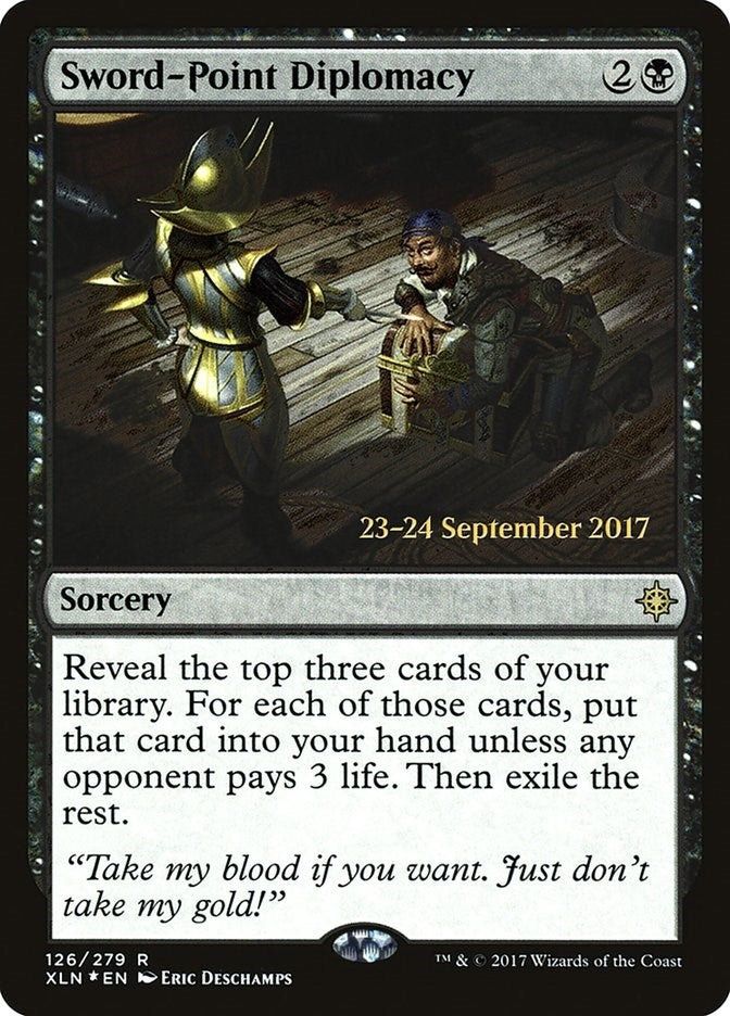 Image for Sword-Point Diplomacy (126) [Prerelease Cards]
