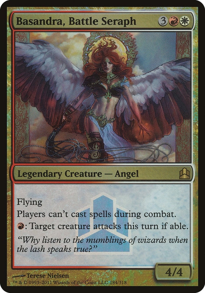 Image for Basandra, Battle Seraph (Commander Launch Promo) (184) [Oversize Cards]