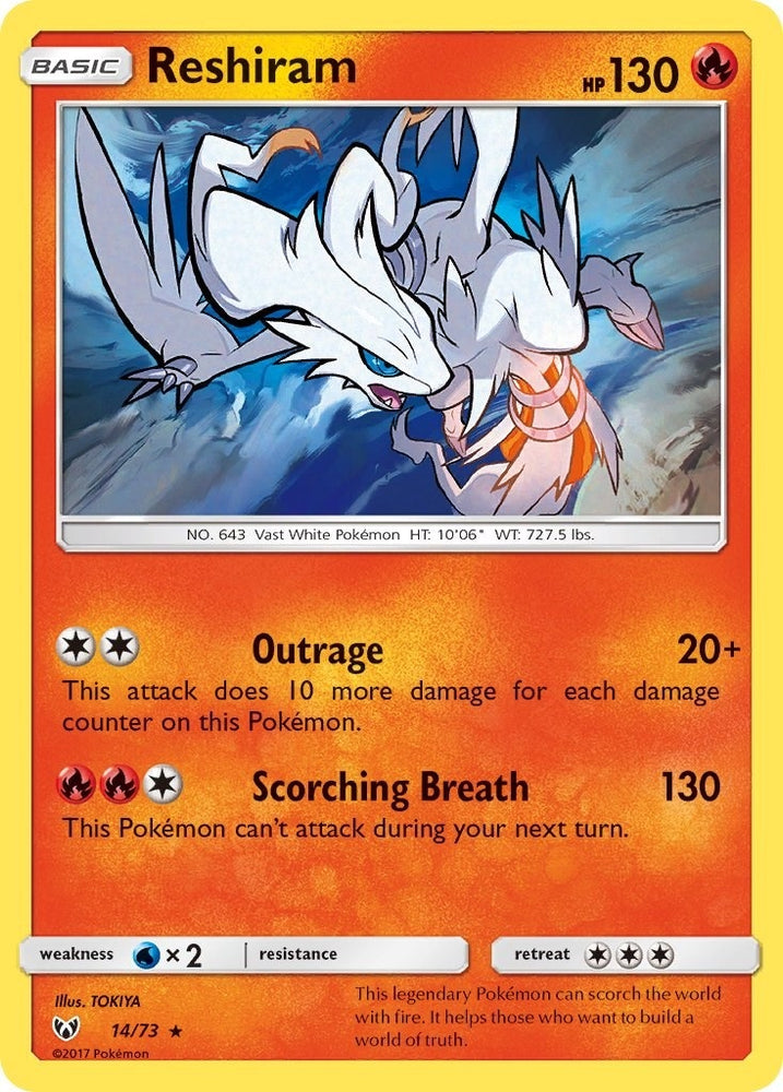 Image for Reshiram (14/73) [Shining Legends]
