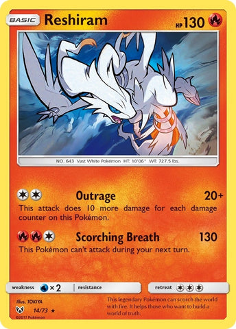 Image for Reshiram (14/73) - Pokemon