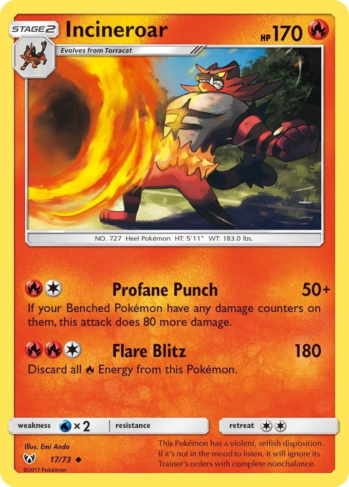 Image for Incineroar (17/73) [Shining Legends]