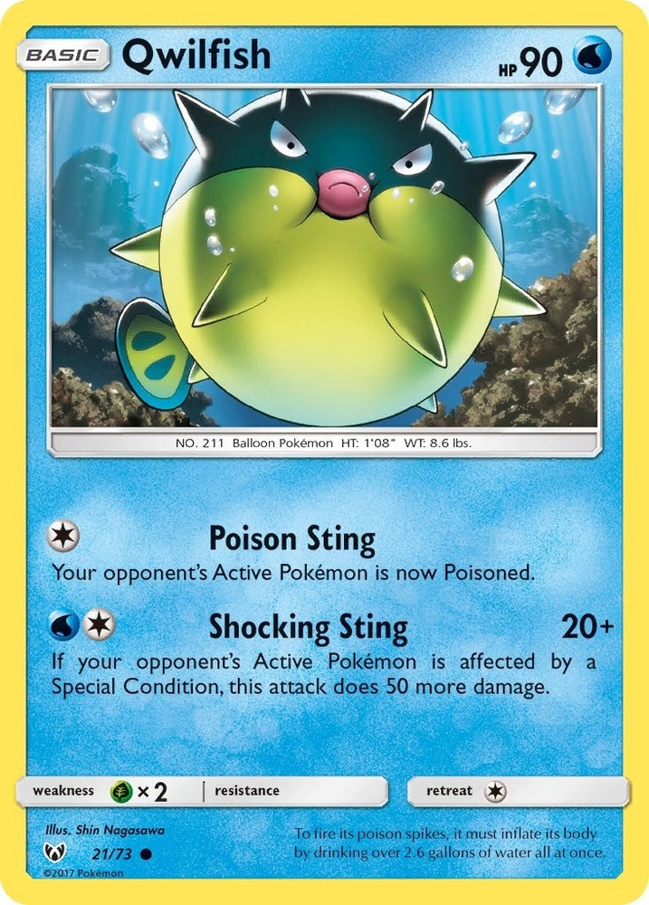 Image for Qwilfish (21/73) [Shining Legends]