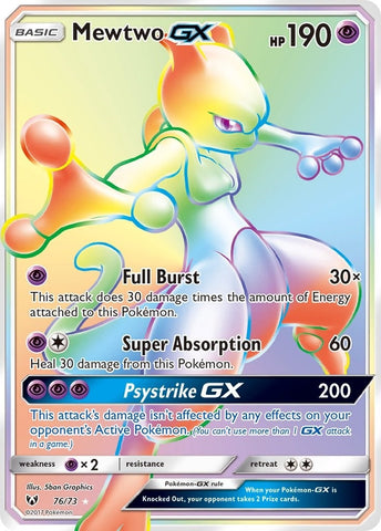 Image for Mewtwo GX (Secret) (76/73) [Shining Legends]