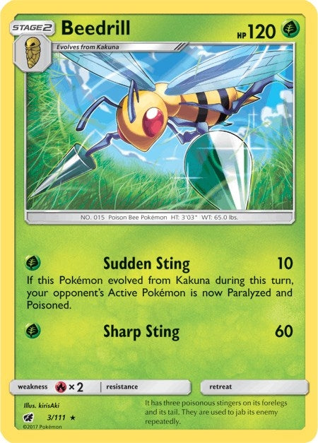 Image for Beedrill (3/111) [SM - Crimson Invasion]