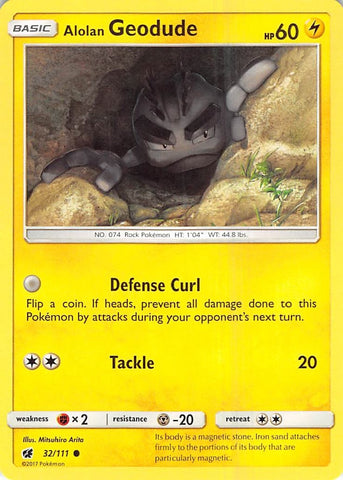 Image for Alolan Geodude (32/111) [SM - Crimson Invasion]