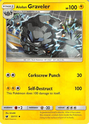 Image for Alolan Graveler (33/111) [SM - Crimson Invasion]