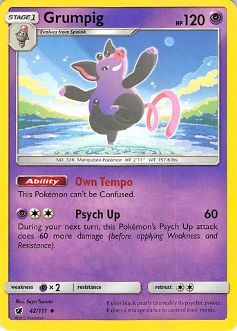 Image for Grumpig (42/111) [SM - Crimson Invasion]