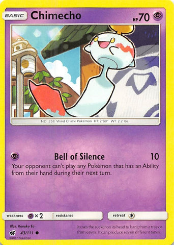 Image for Chimecho (43/111) [SM - Crimson Invasion]