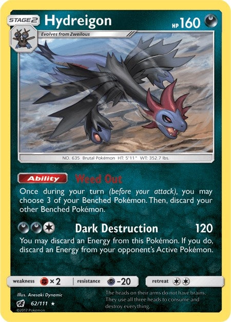 Image for Hydreigon (62/111) [SM - Crimson Invasion]
