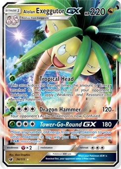 Image for Alolan Exeggutor GX (74/111) [SM - Crimson Invasion]