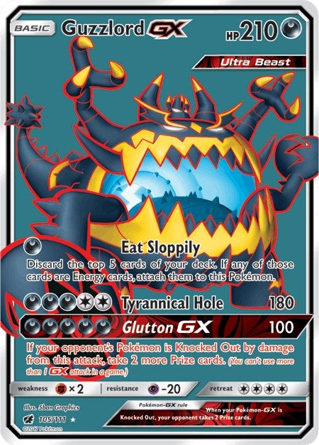 Image for Guzzlord GX (Full Art) (105/111) [SM - Crimson Invasion]