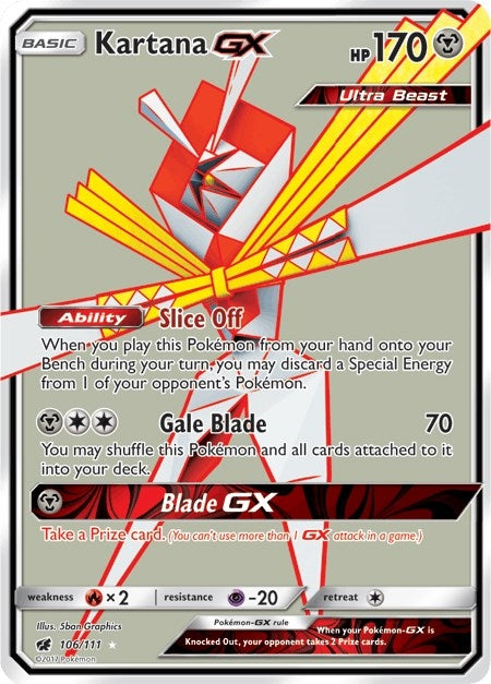 Image for Kartana GX (Full Art) (106/111) [SM - Crimson Invasion]