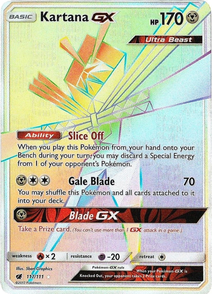 Image for Kartana GX (Secret) (117/111) [SM - Crimson Invasion]
