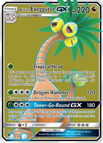 Image for Alolan Exeggutor GX (Full Art) (107/111) [SM - Crimson Invasion]