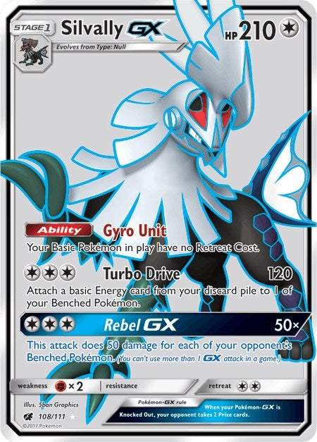 Image for Silvally GX (Full Art) (108/111) - Pokemon
