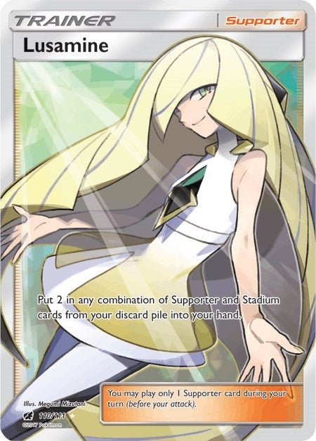 Image for Lusamine (Full Art) (110/111) [SM - Crimson Invasion]
