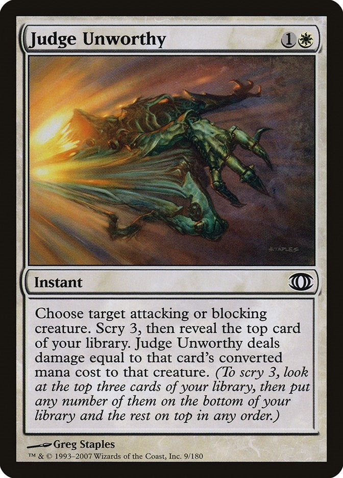 Image for Judge Unworthy (9) [Future Sight]