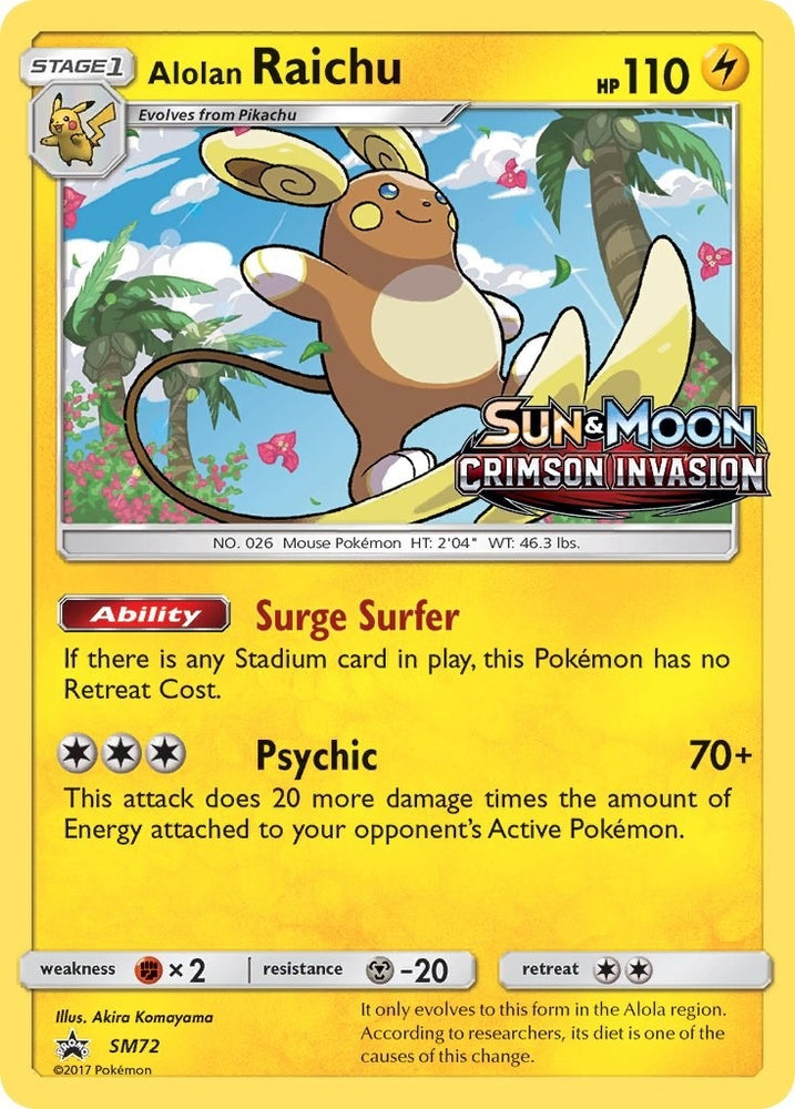 Image for Alolan Raichu - SM72 (Prerelease) (SM72) [SM Promos]