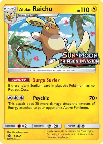 Image for Alolan Raichu - SM72 (Prerelease) (SM72) [SM Promos]