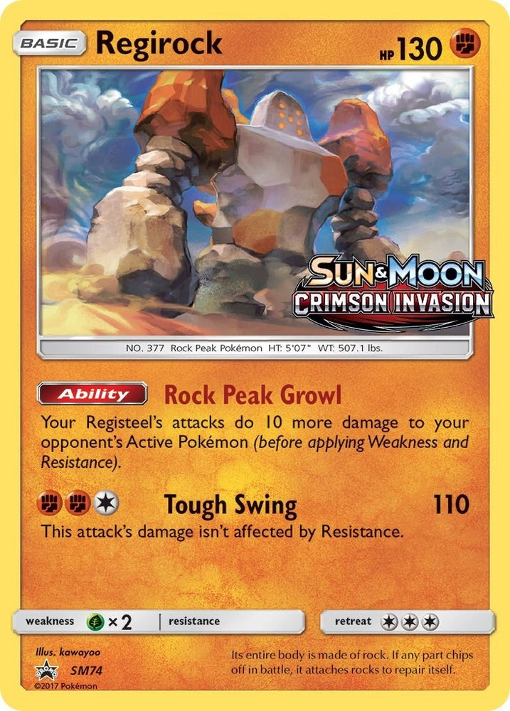 Image for Regirock - SM74 (Prerelease) (SM74) [SM Promos]