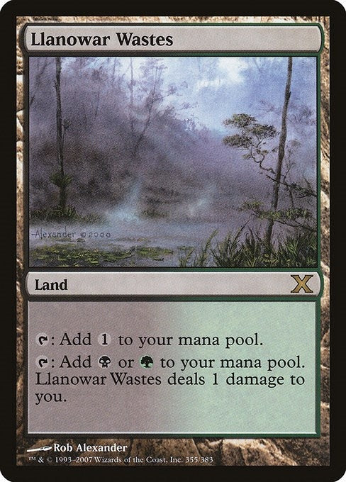 Image for Llanowar Wastes (355) (10E)