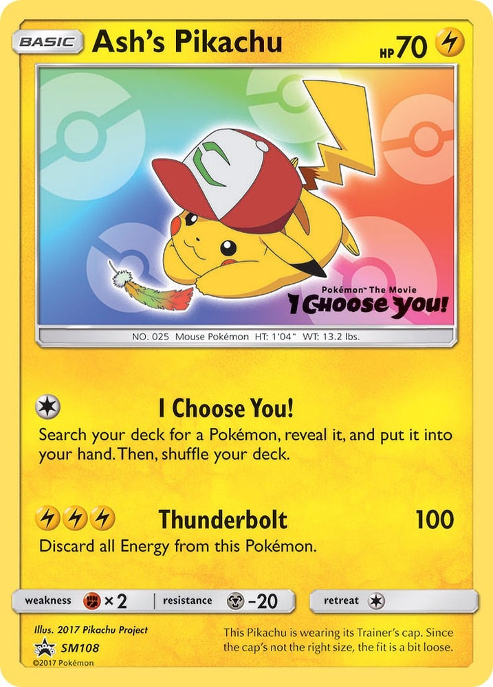 Image for Ash's Pikachu (SM108) [SM Promos]