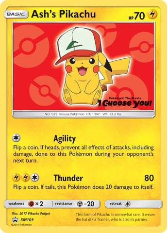 Image for Ash's Pikachu - SM109 (SM109) [SM Promos]
