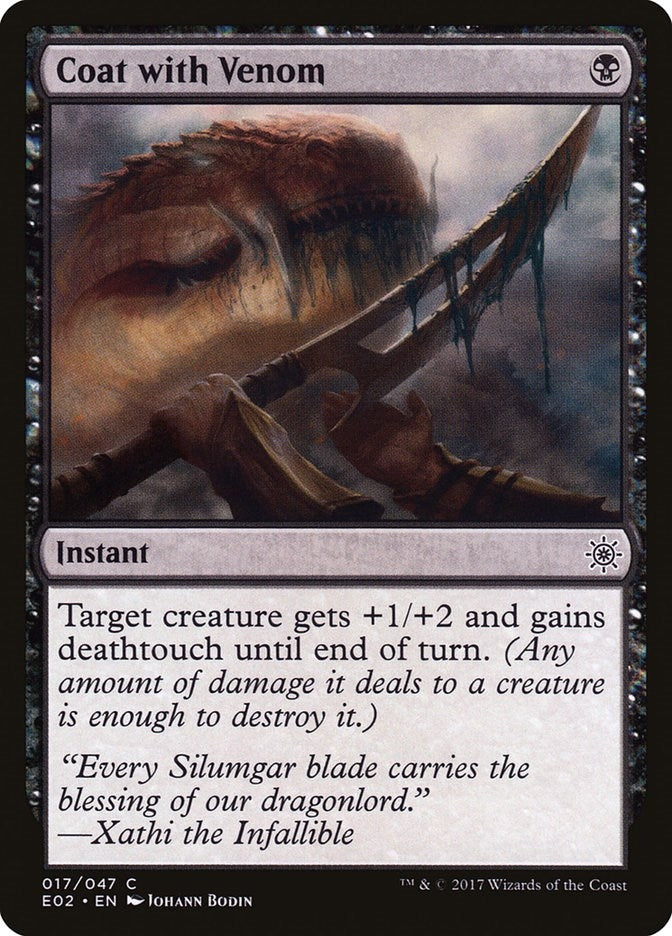 Image for Coat with Venom (17) [Explorers of Ixalan]