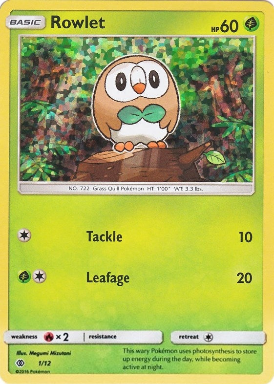 Image for Rowlet (001/012) - Pokemon