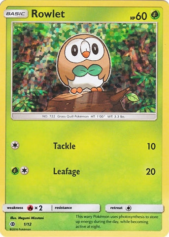 Image for Rowlet (001/012) - Pokemon