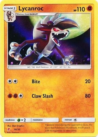 Image for Lycanroc (#30 Holofoil) (30/30) - Pokemon