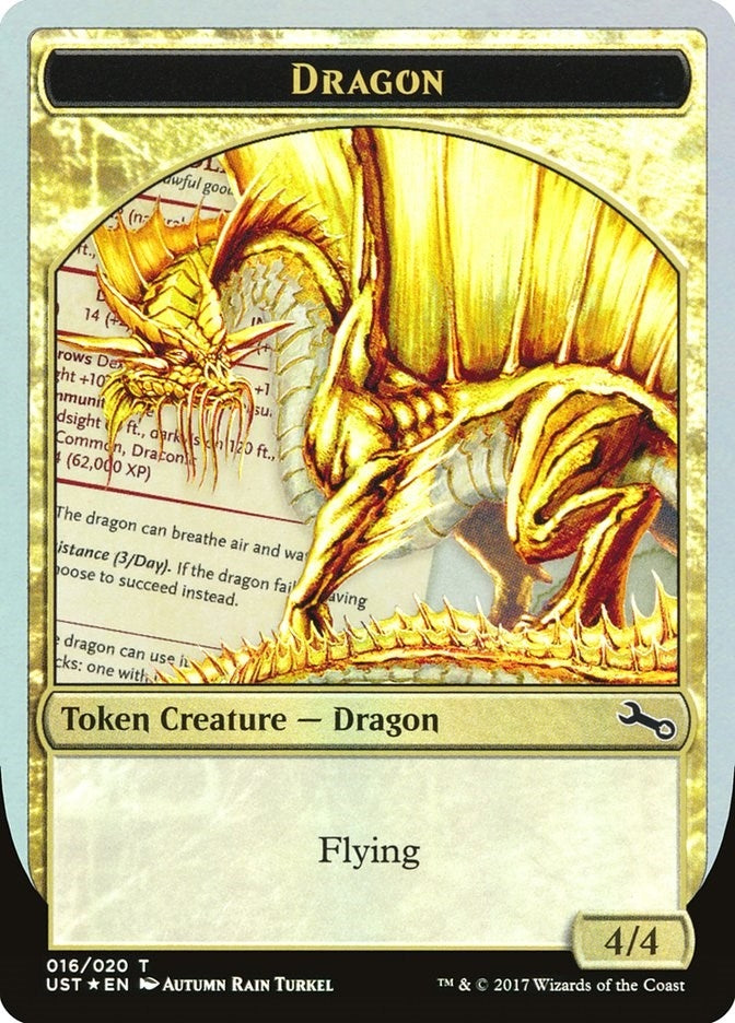 Image for Dragon Token (Gold) (16) [Unstable]