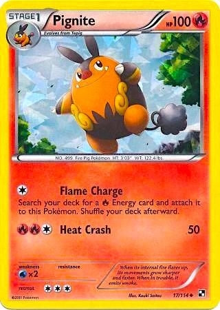 Pignite - 17/114 (Cracked Ice Holo) (017/114) (Miscellaneous Cards & Products)