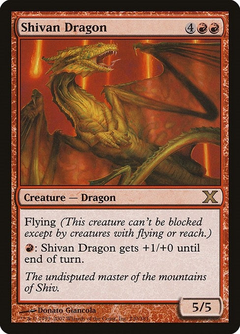 Image for Shivan Dragon (230) - Magic: The Gathering
