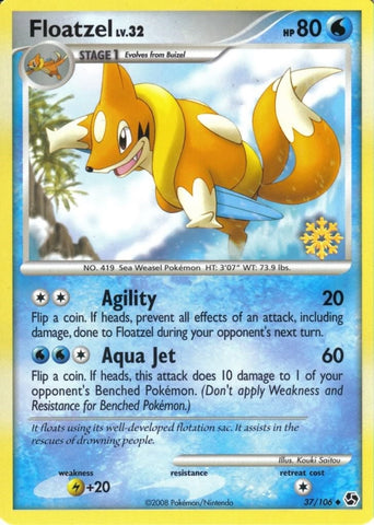 Image for Floatzel (037/106) - Pokemon